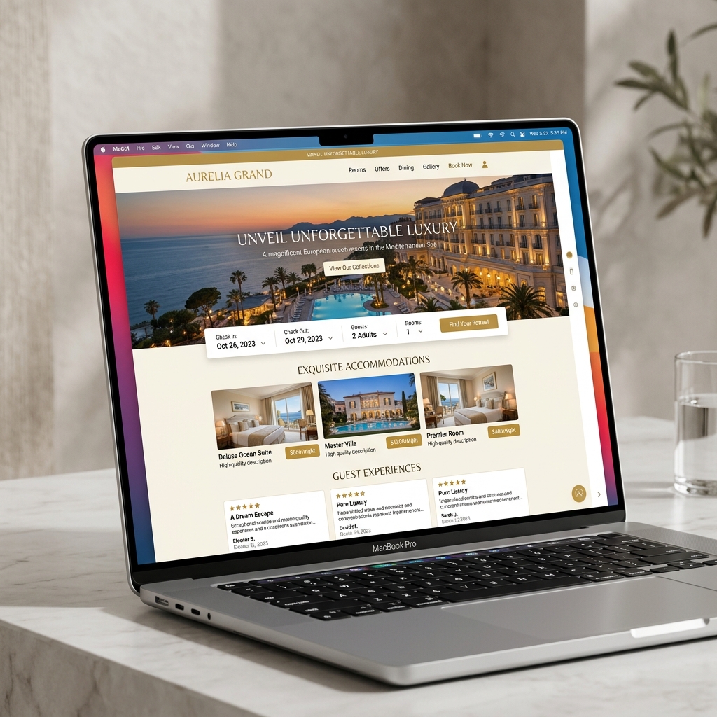Hotel Website Mockup